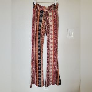Printed Bell Bottom Pants